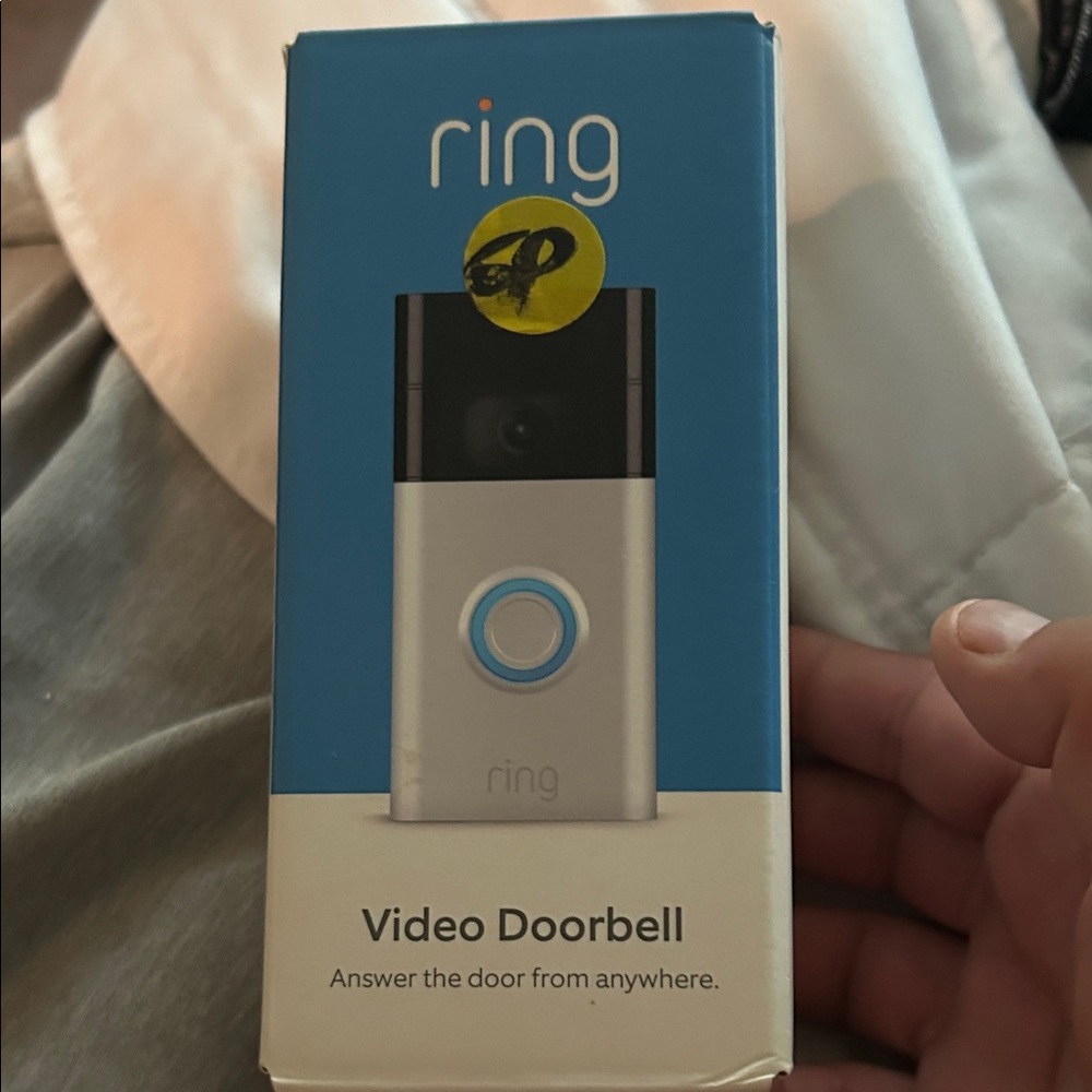 Ring Video Doorbell in Blue and Silver